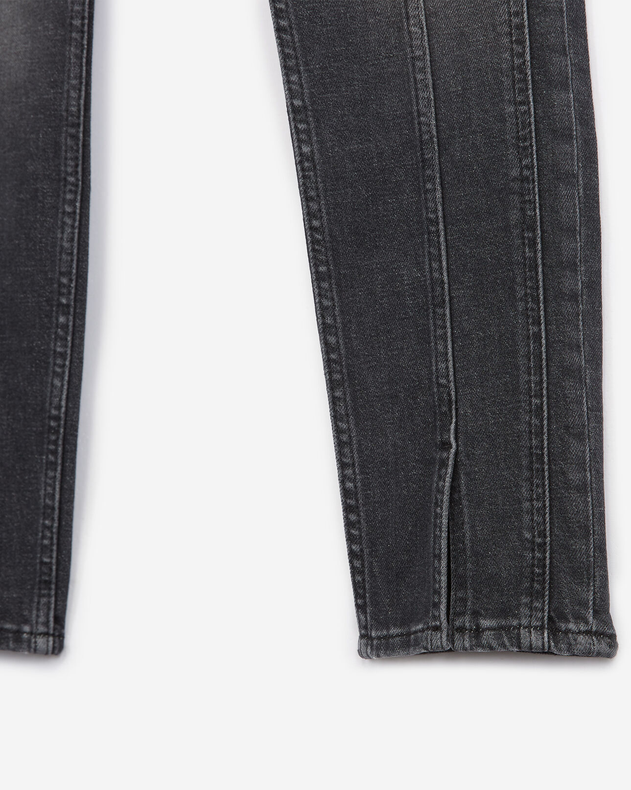 The Kooples FEMME BLACK WASHED jean skinny noir délavé