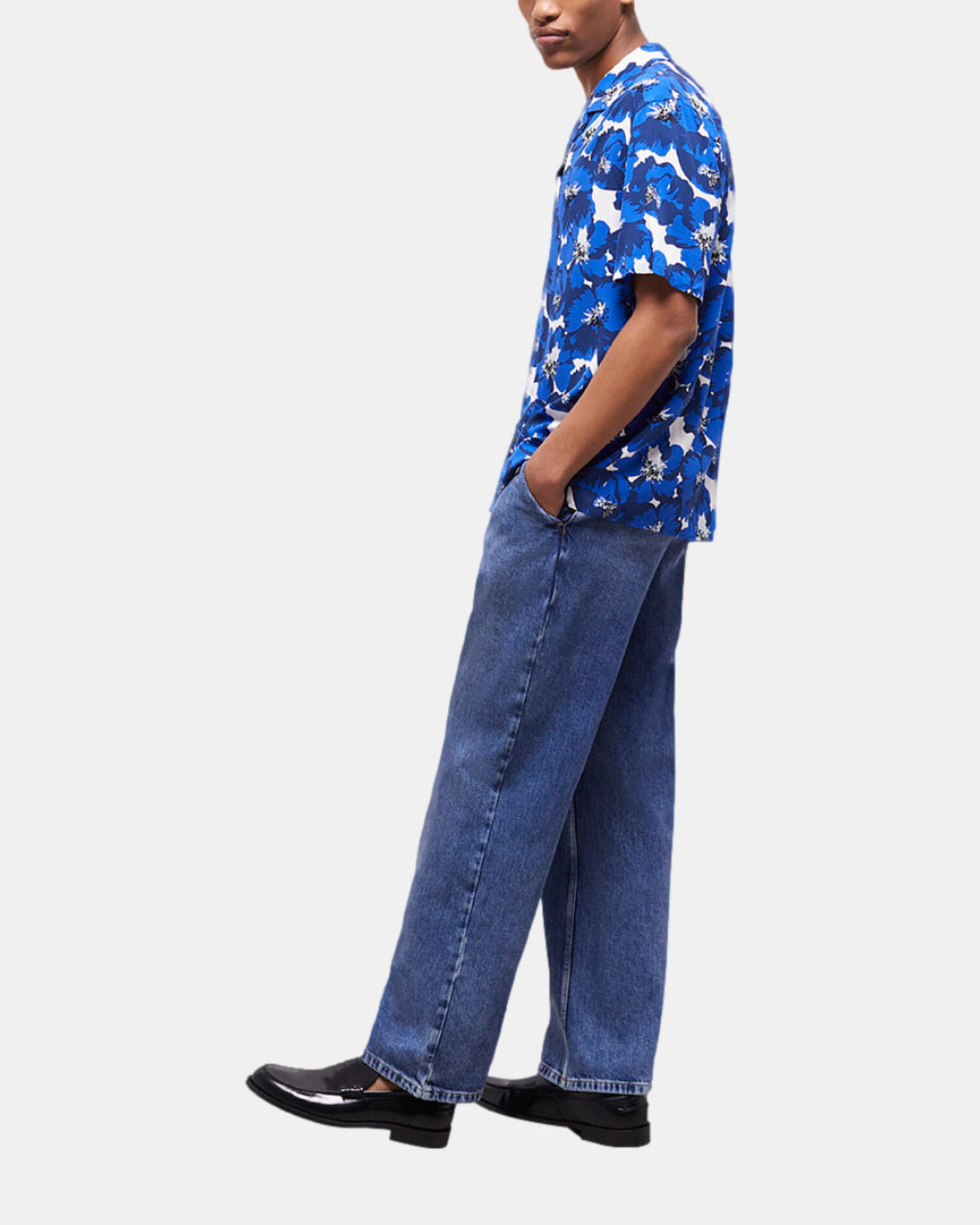 Chemise imprimée, BLUE, hi-res image number null