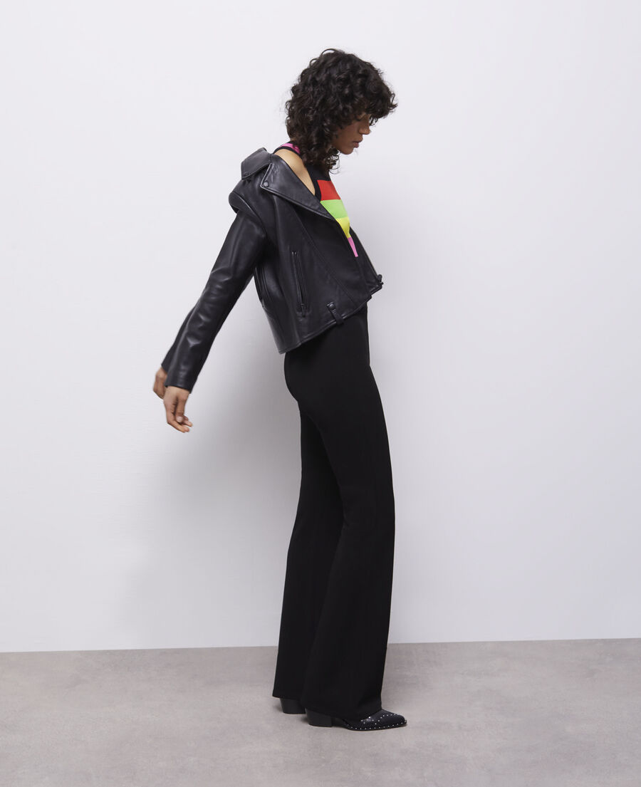 flared black pants