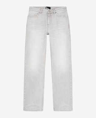 The Kooples WOMEN GREY light grey straight jeans
