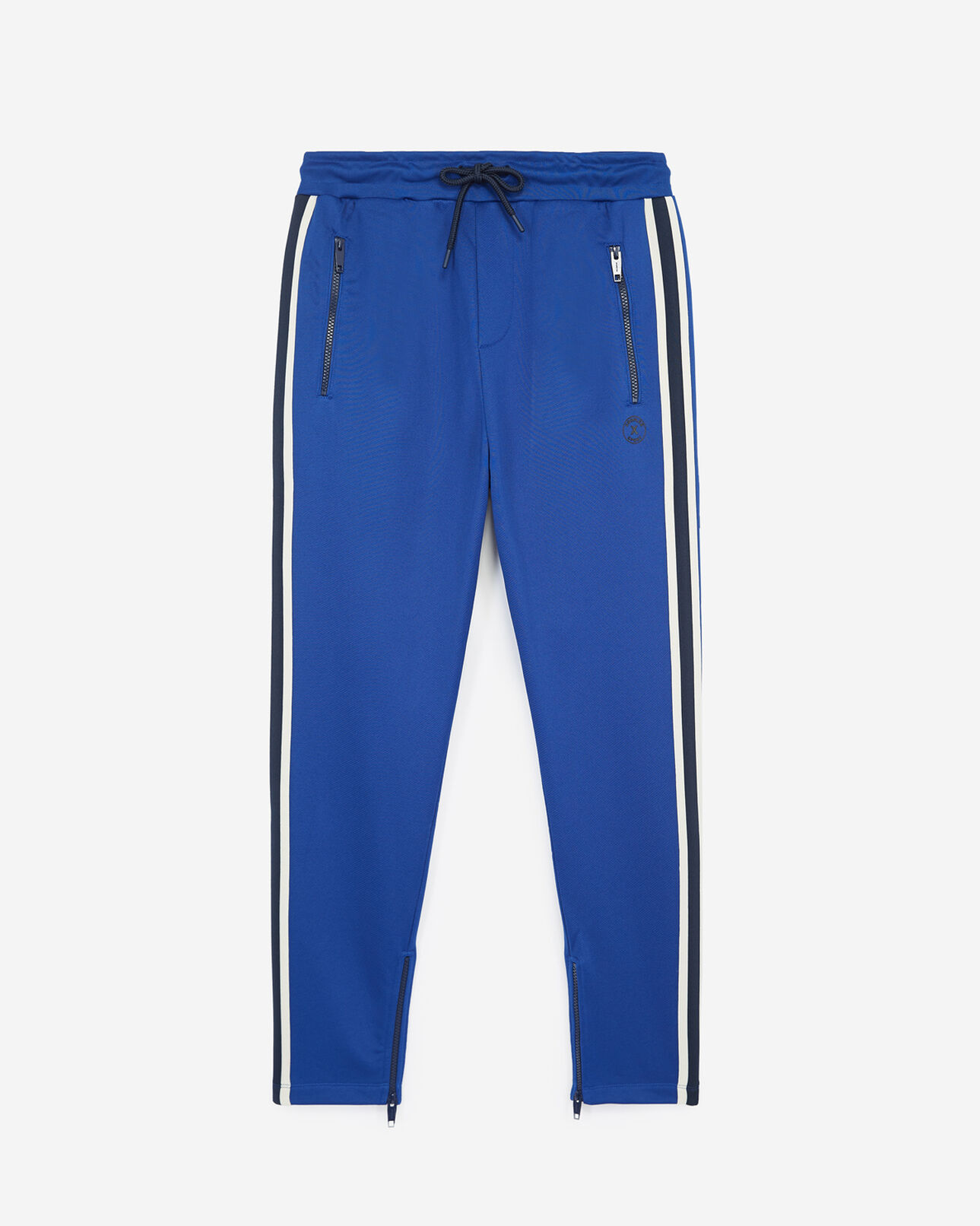 The Kooples MEN ELECTRIC BLUE fleece slim-fit blue joggers