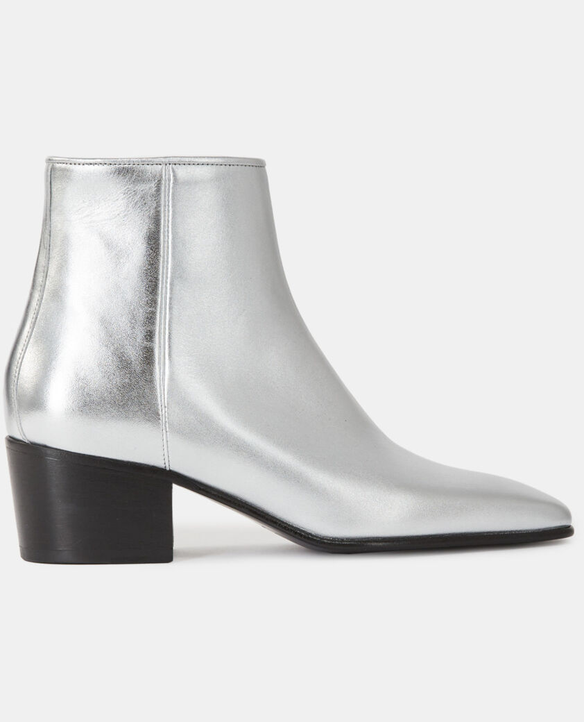 The Kooples F SILVER silver leather boots