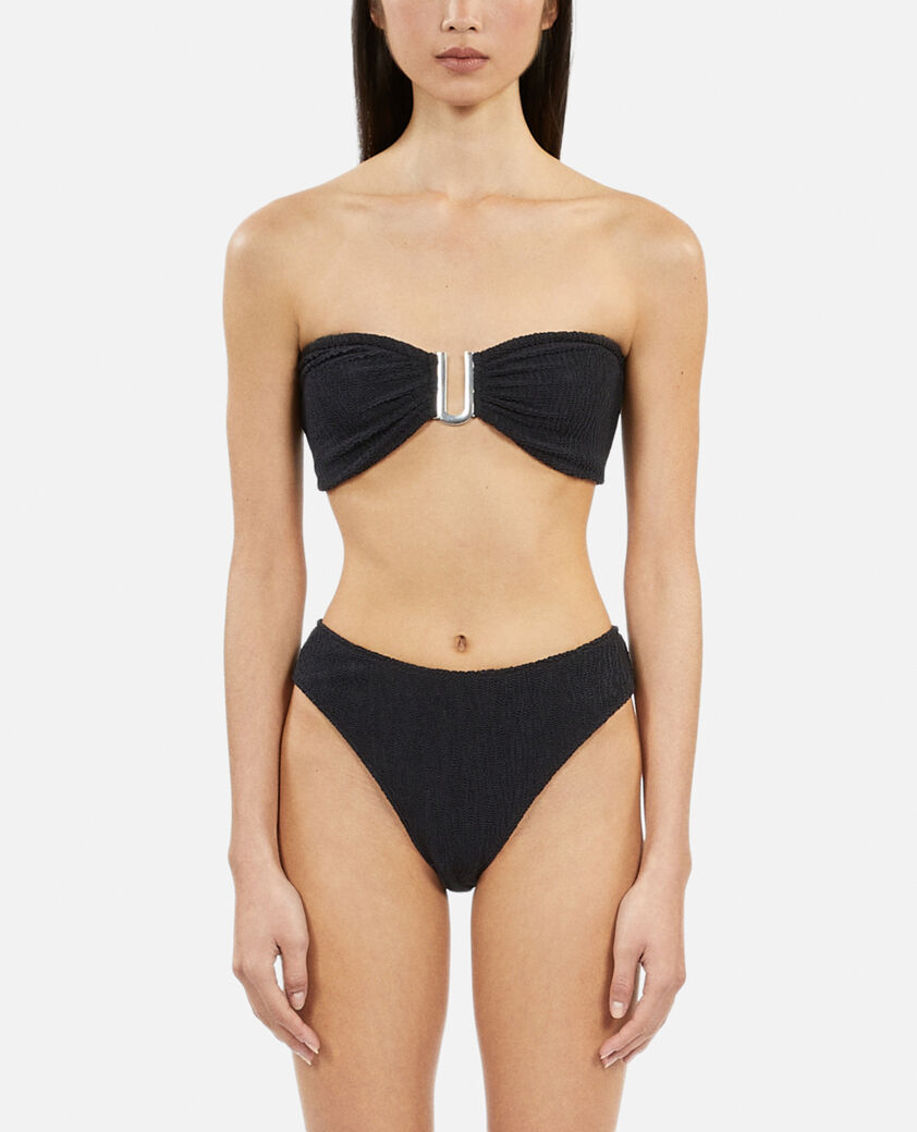 The Kooples WOMEN BLACK the kooples x luz scalloped swimsuit bottoms black