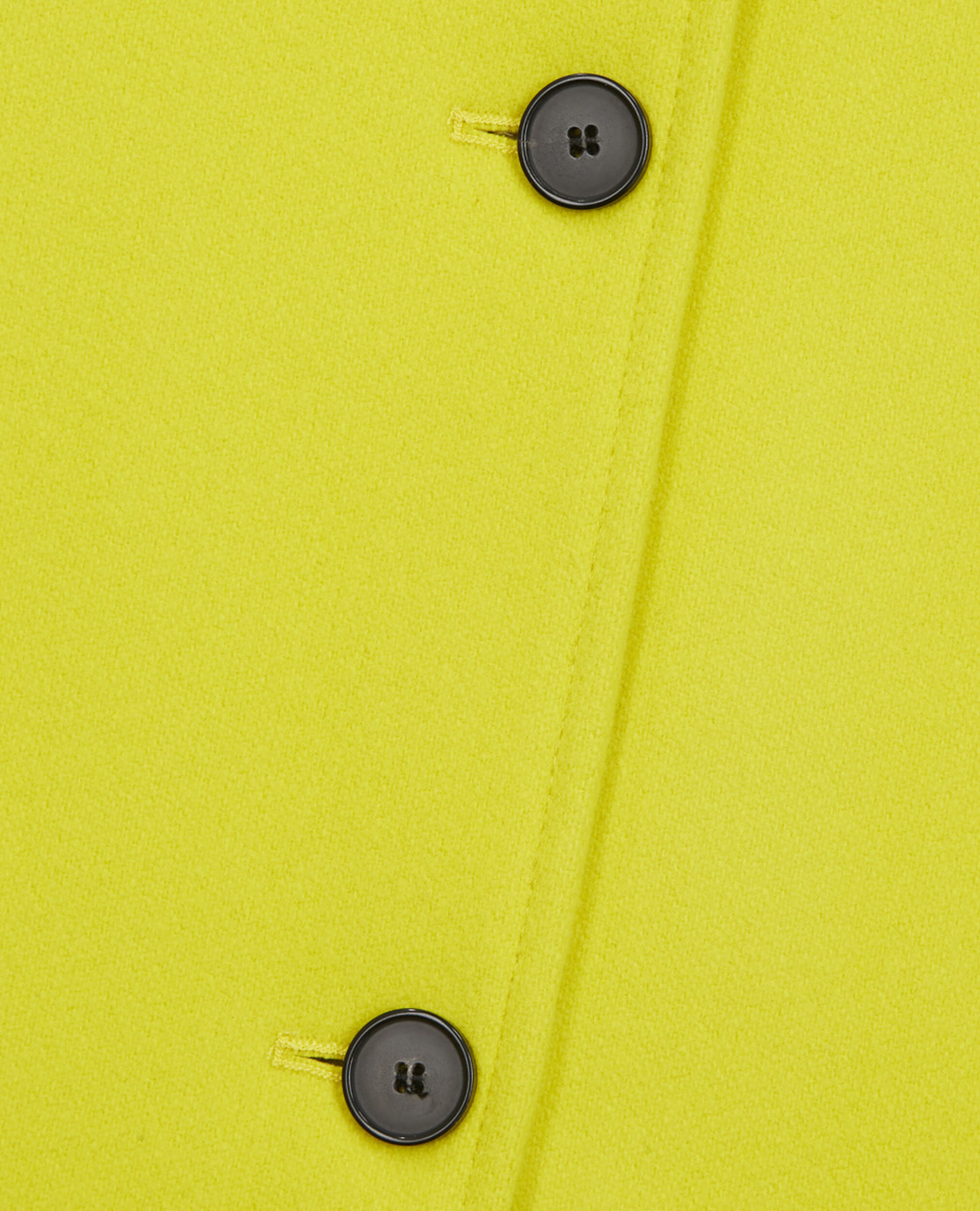Yellow wool coat, YELLOW, hi-res image number null