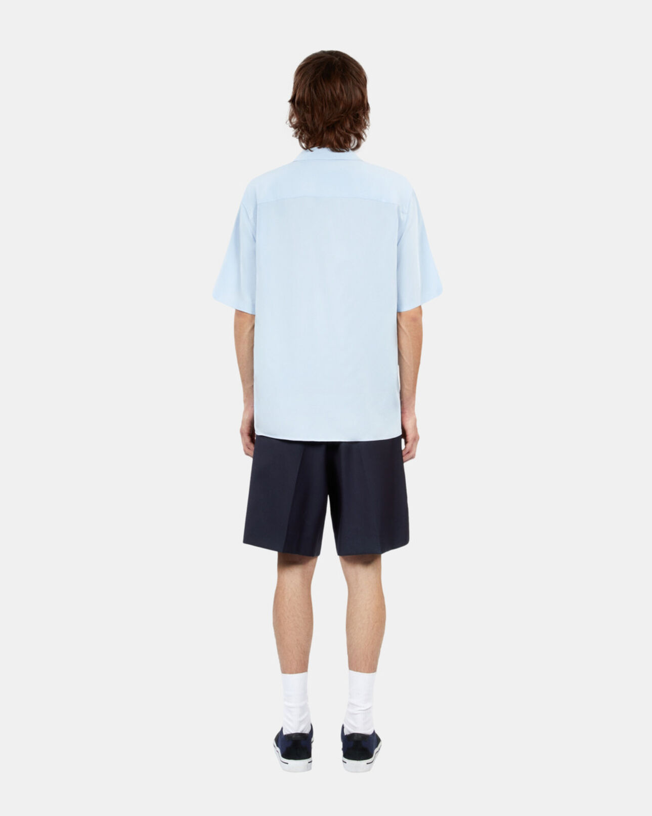 The Kooples HOMBRE LAVENDER camisa azul cielo manga corta