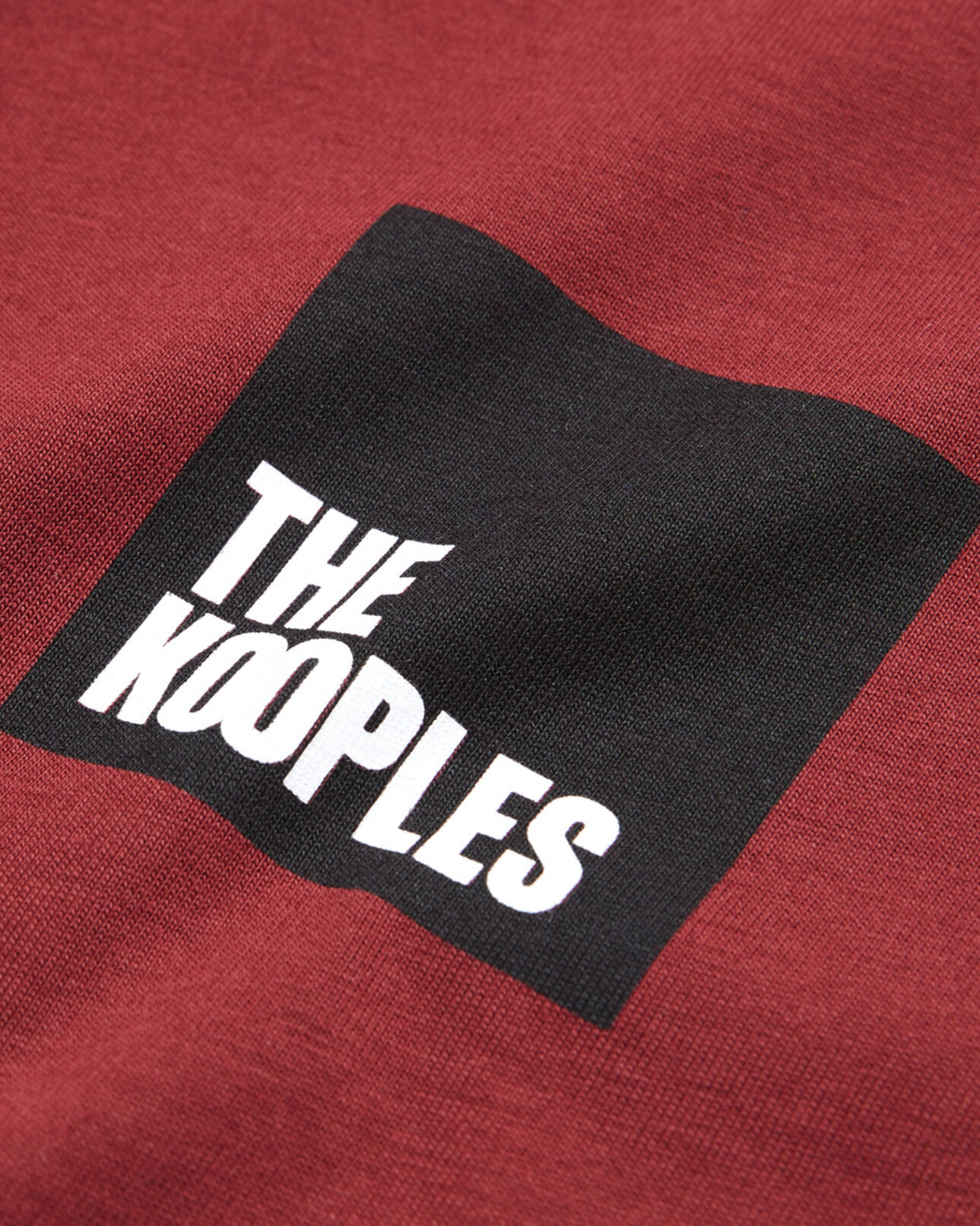 The Kooples HOMME BURGUNDY t-shirt rouge
