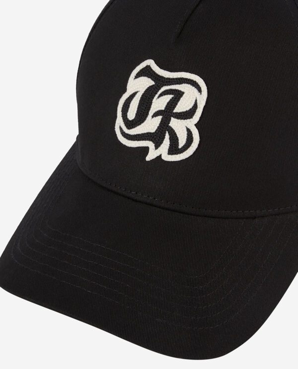 The Kooples MIXED BLACK black cap with tk patch