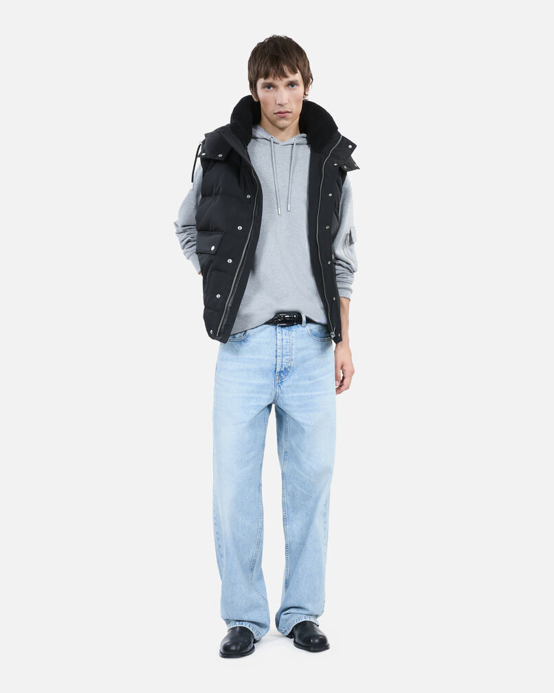 The Kooples HERREN BLACK ärmellose schwarze daunenjacke