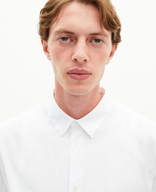 The Kooples MEN WHITE formal white poplin shirt