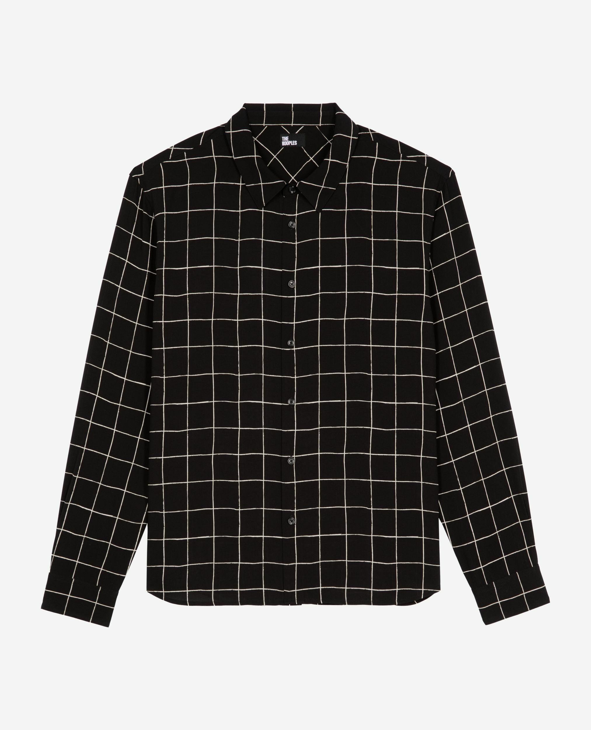 Chemise à carreaux noire, BLACK WHITE, hi-res image number null