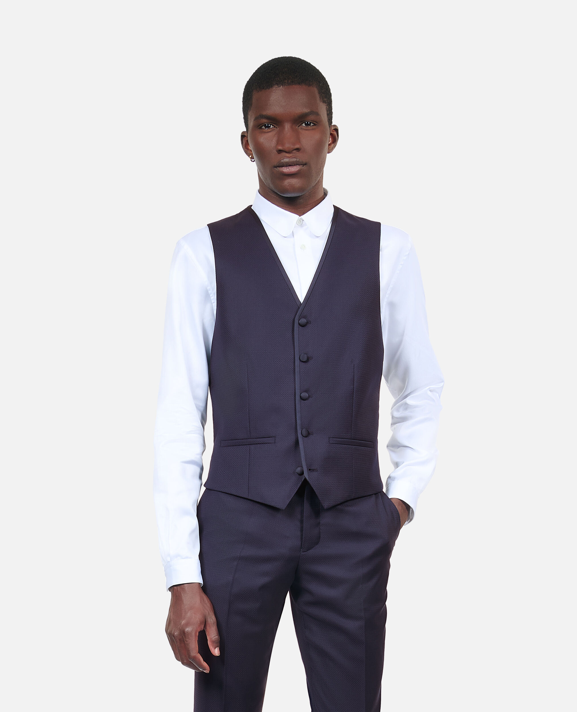 Navy tuxedo waistcoat store