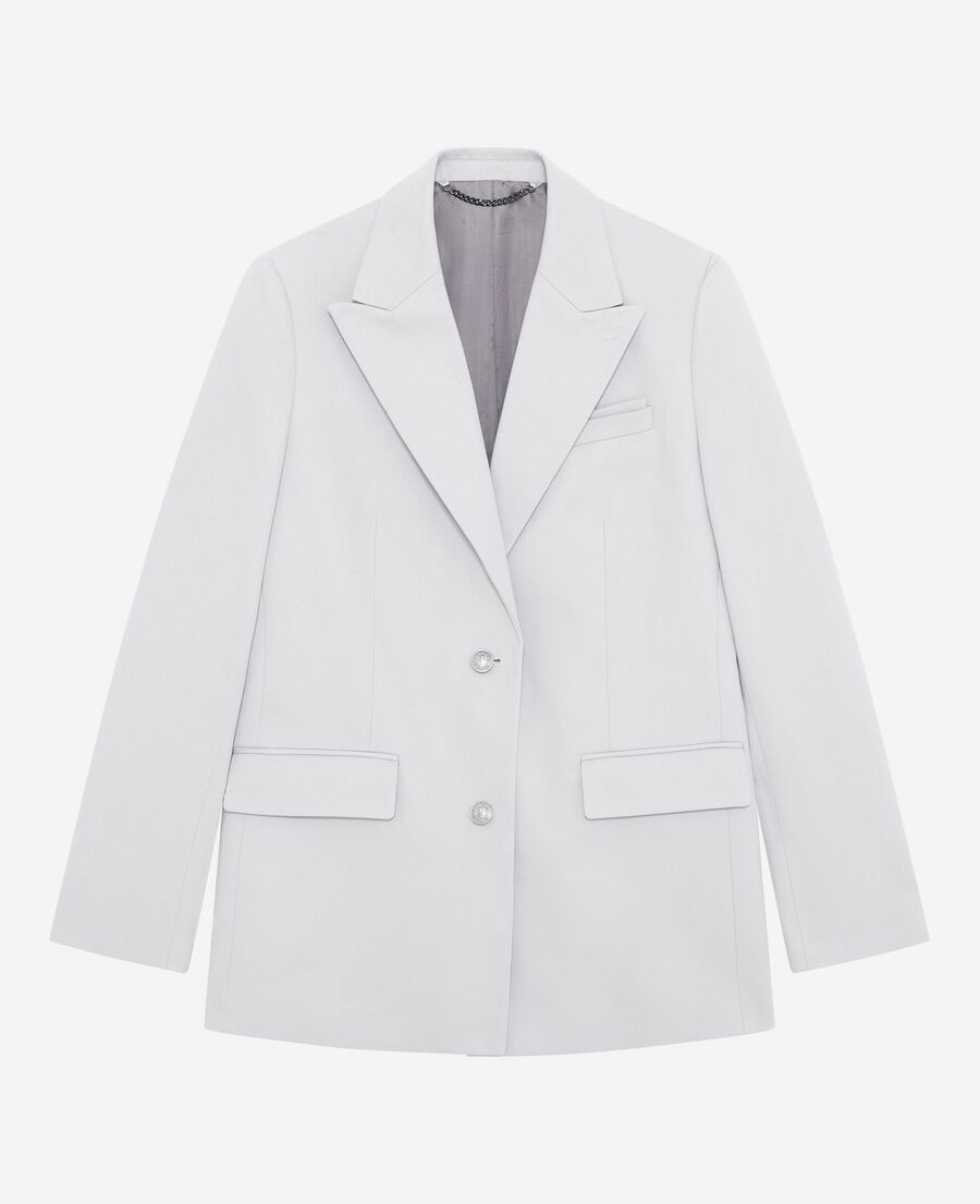 The Kooples WOMEN LIGHT PURPLE lilac straight suit jacket