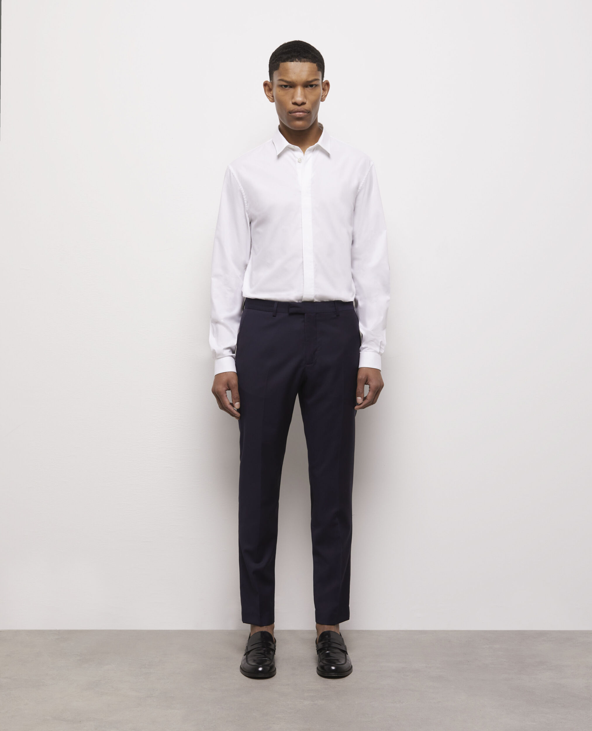 Navy blue suit pants, NAVY, hi-res image number null