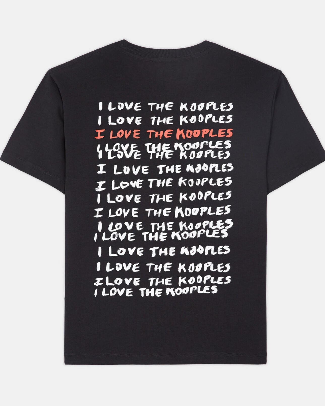 The Kooples FEMME BLACK t-shirt femme i love kooples noir
