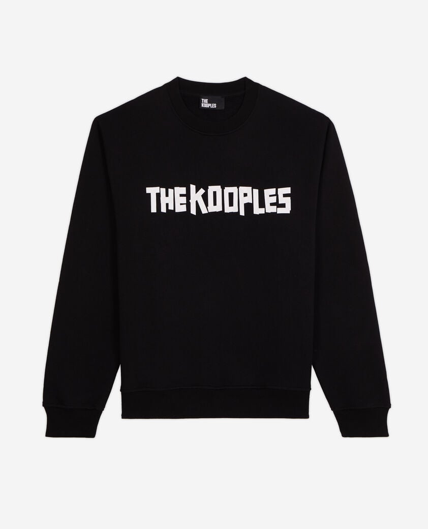 The Kooples HERREN BLACK schwarzes sweatshirt mit the kooples logo