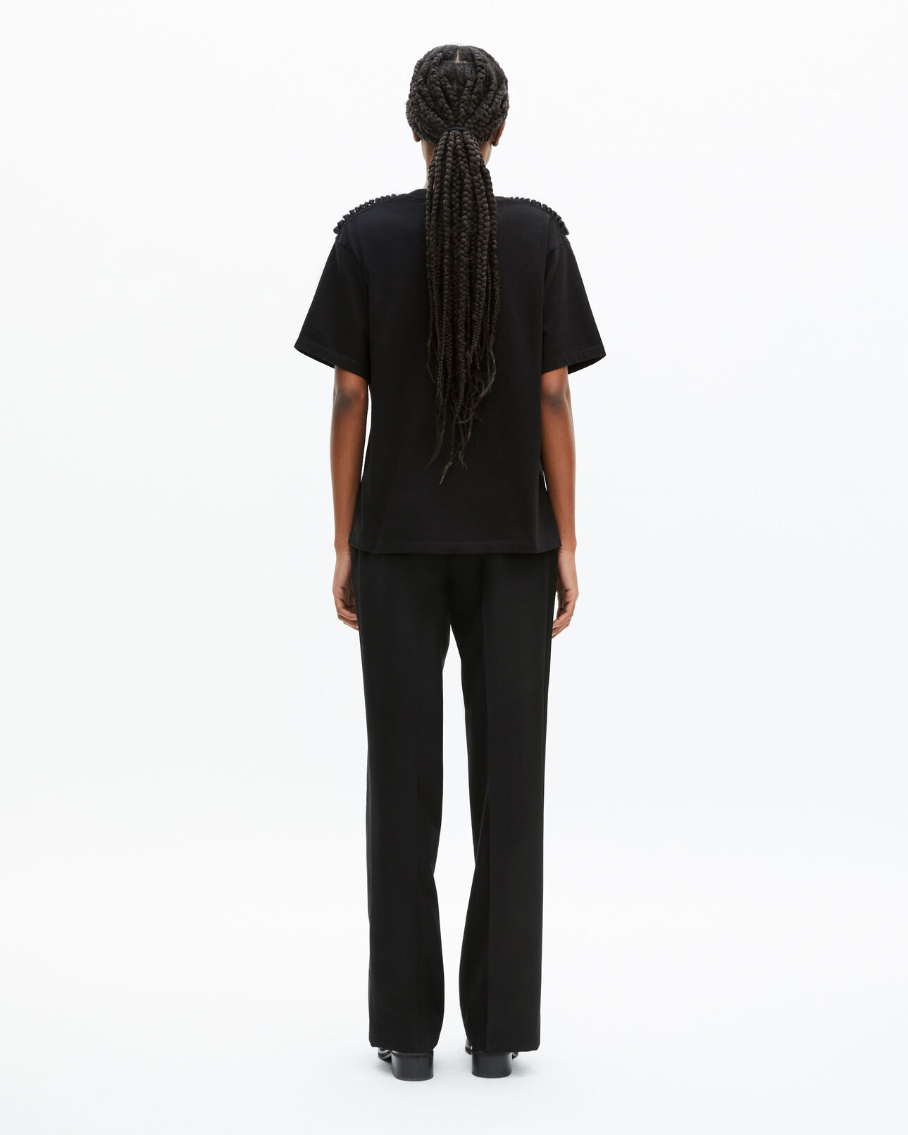 The Kooples FEMME BLACK WASHED t-shirt noir