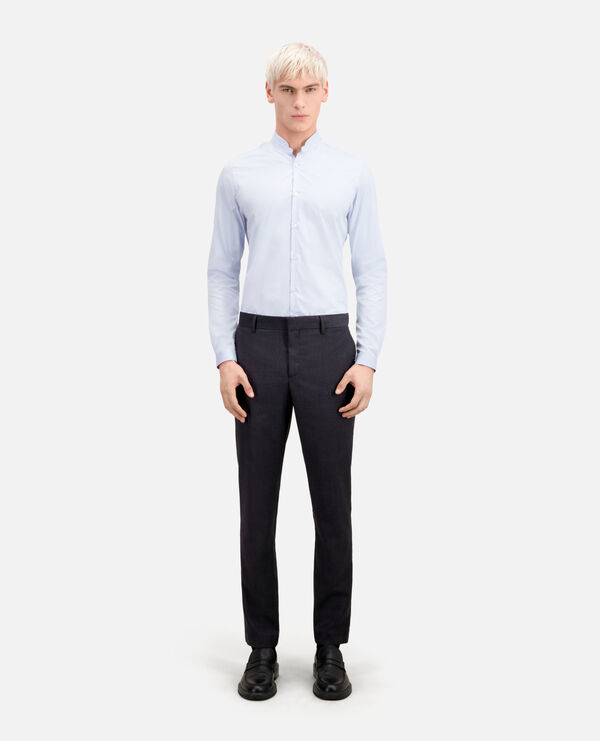 pantalon de costume en laine gris
