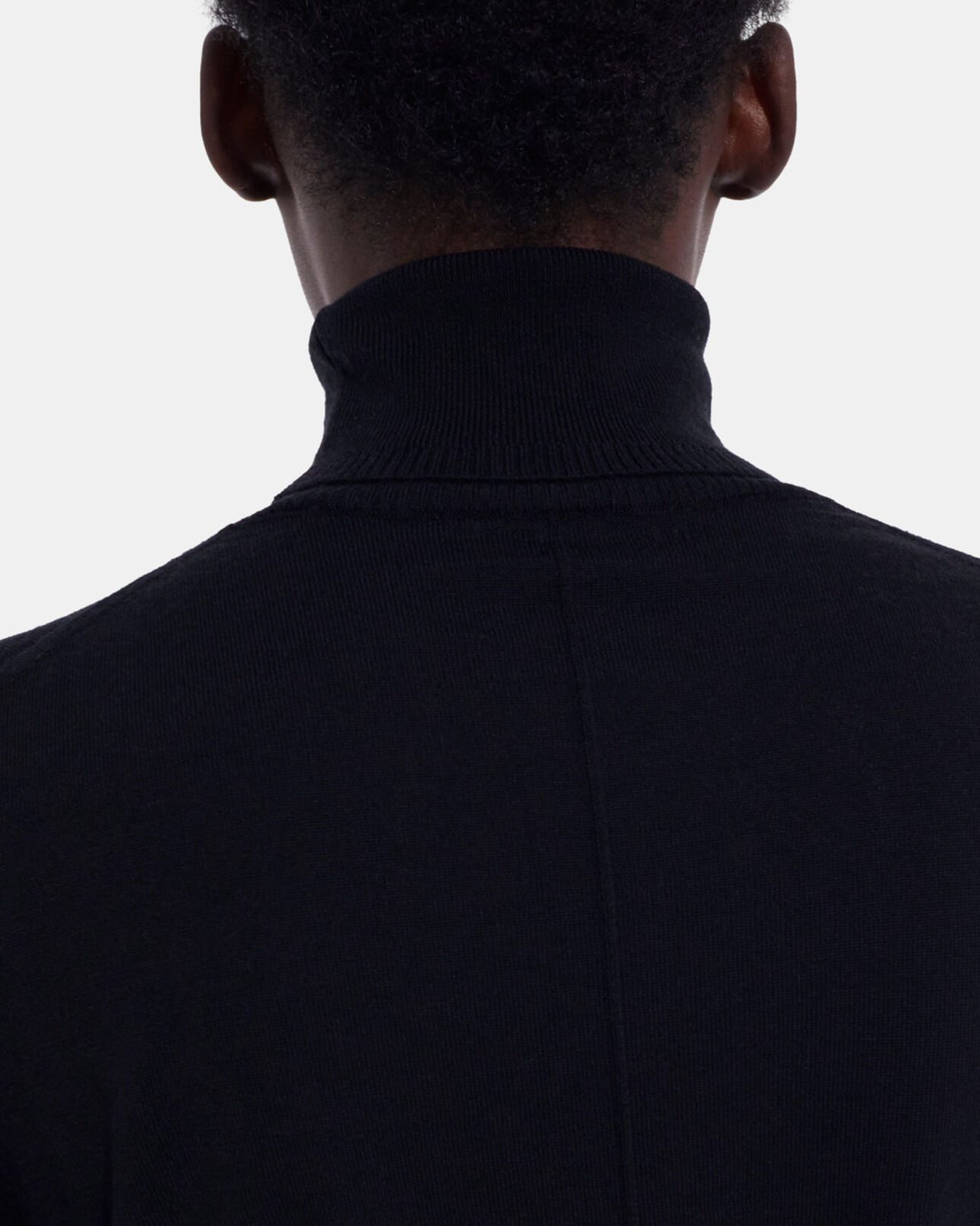 The Kooples DAMEN BLACK schwarzer pullover aus merinowolle
