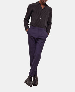 The Kooples H BLACK / NAVY houndstooth wool suit pants