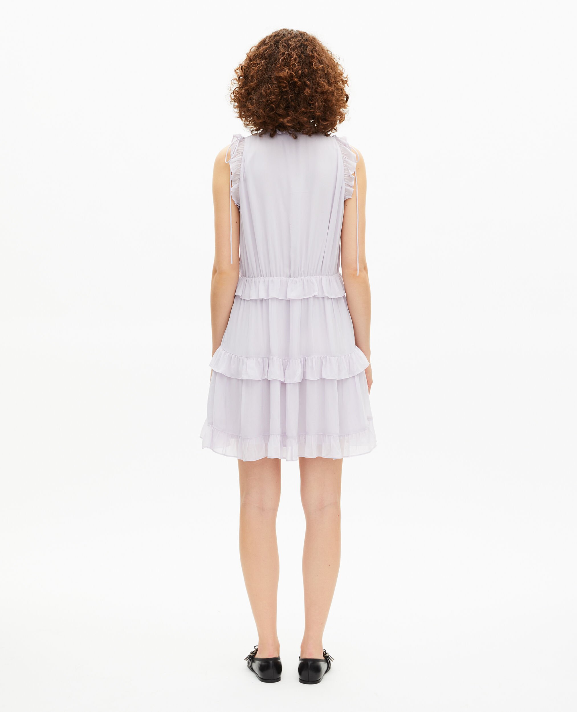 Short dress with lilac ruffles, LIGHT PURPLE, hi-res image number null
