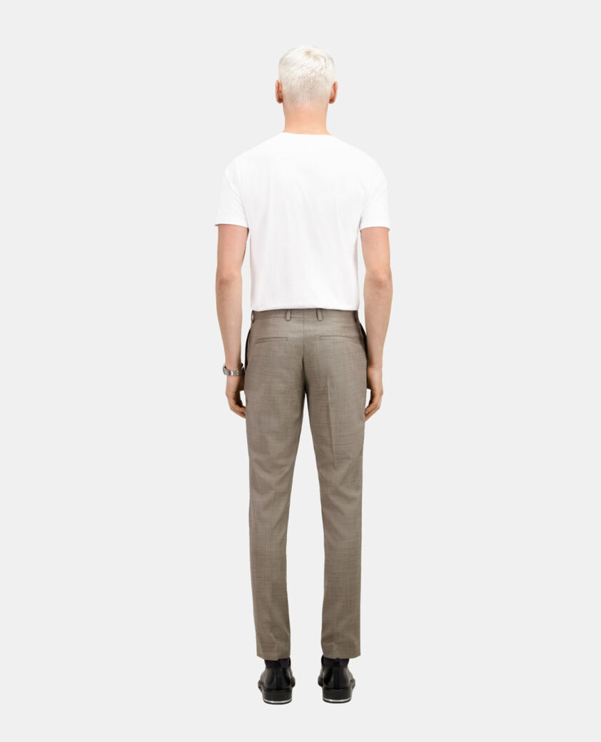 The Kooples MEN BEIGE beige wool suit trousers