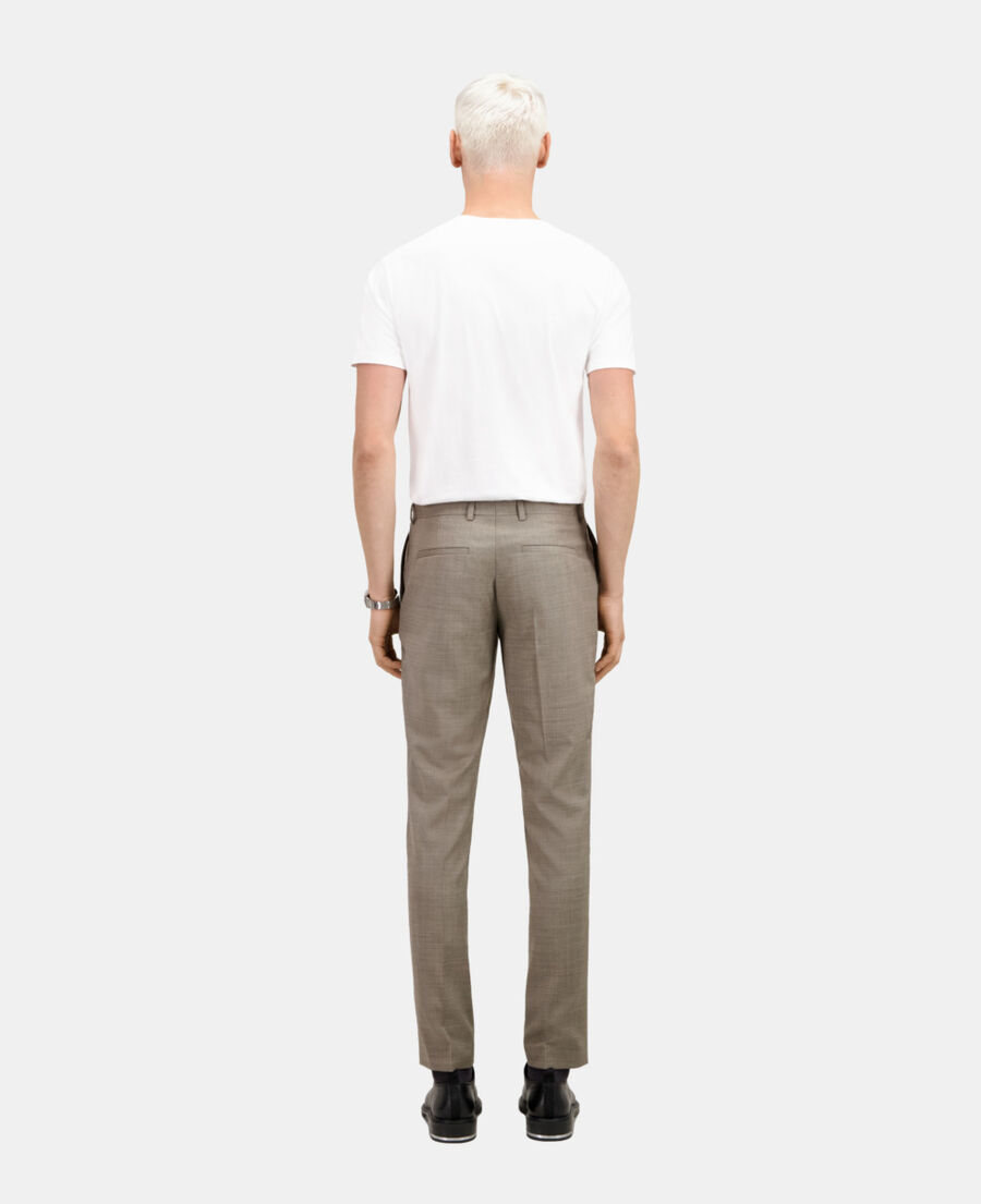 The Kooples HOMME BEIGE pantalon de costume en laine beige