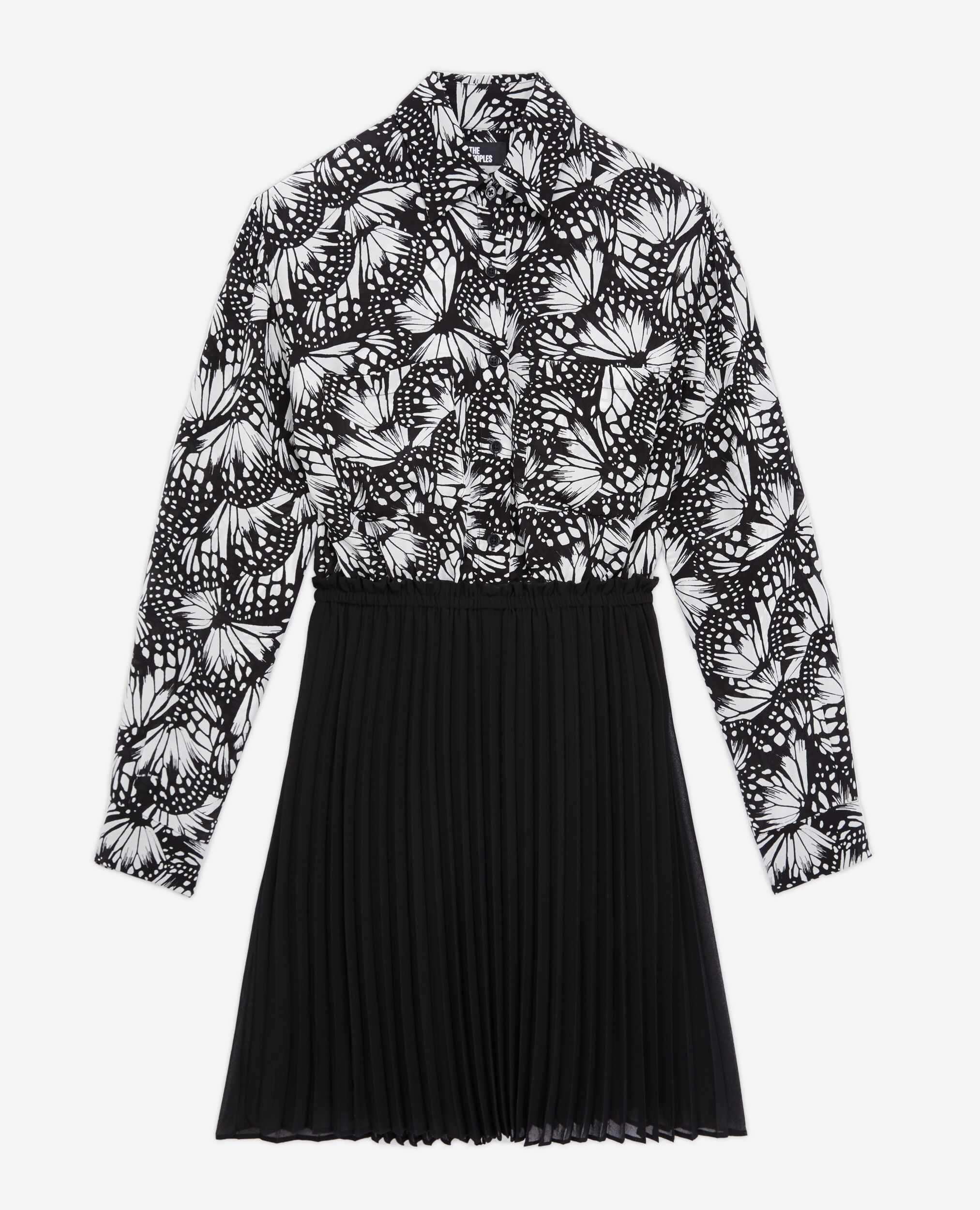 The kooples pleated shirt deals dress