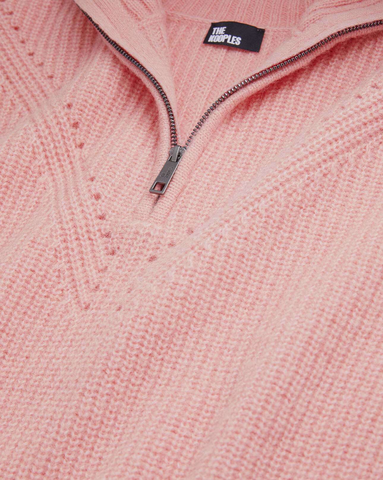 The Kooples FEMME OLD PINK pull rose en laine mélangée
