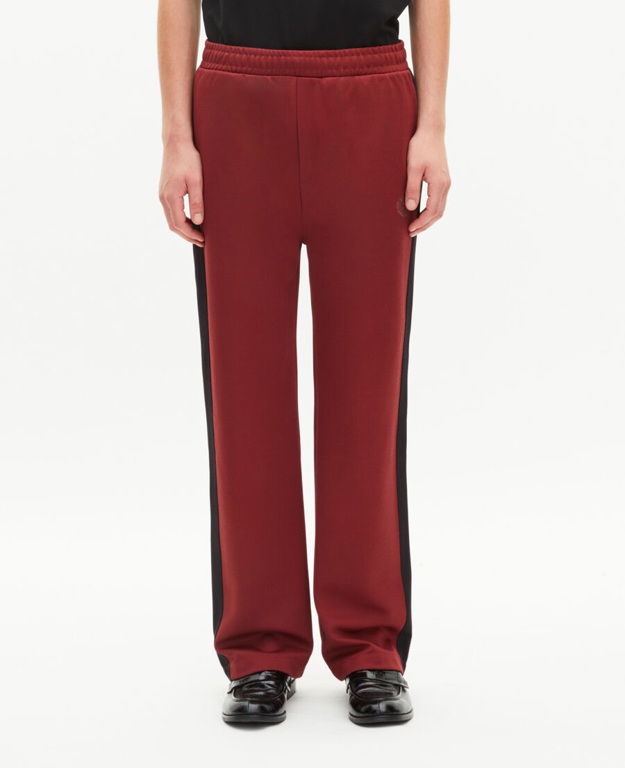 The Kooples MEN BURGUNDY wide burgundy jogging bottoms