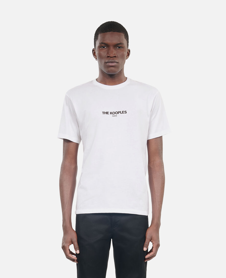 white logo t-shirt