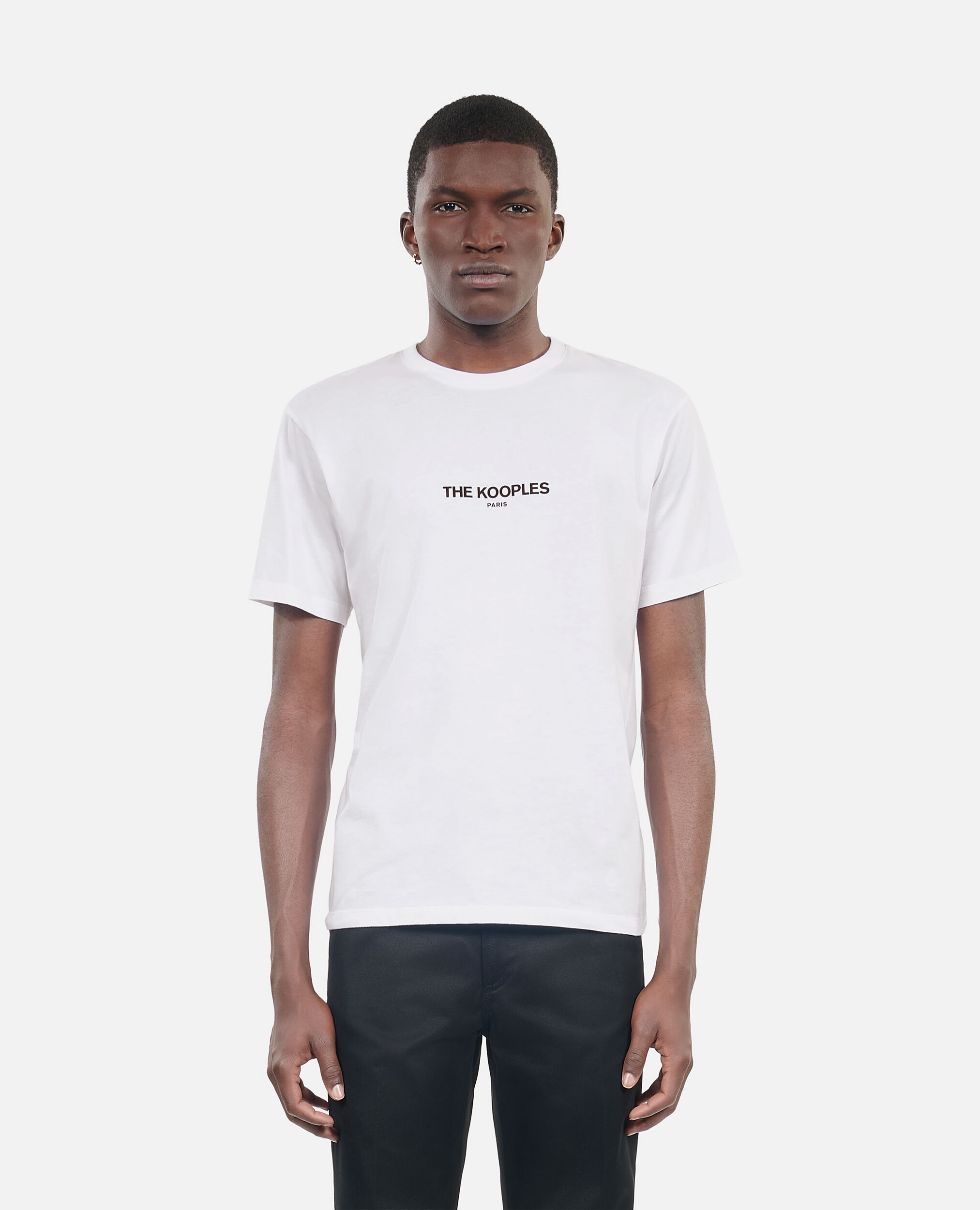 White logo T-shirt, WHITE, hi-res image number null