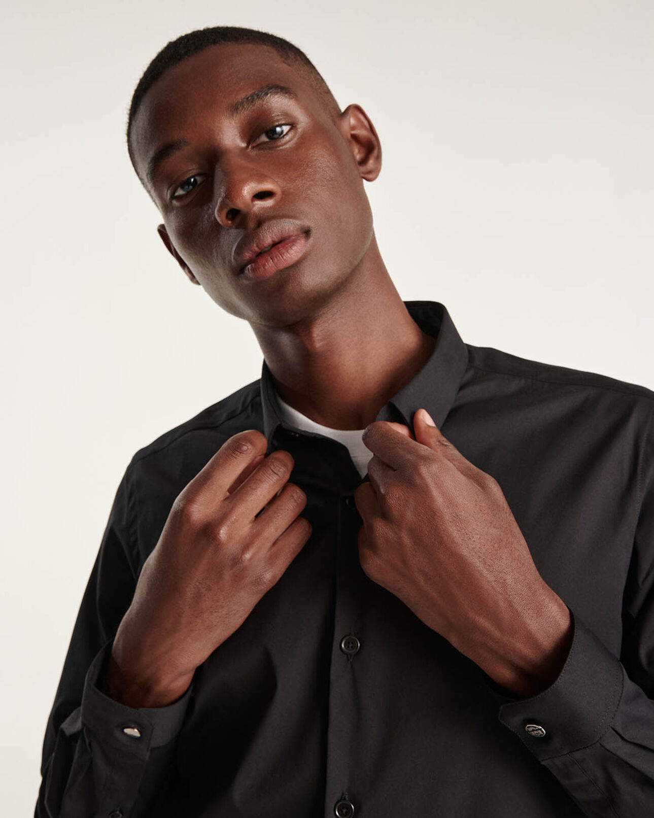 The Kooples MEN BLACK black shirt