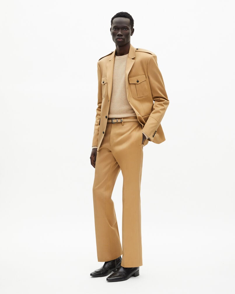 The Kooples MEN CAMEL camel cotton jacket