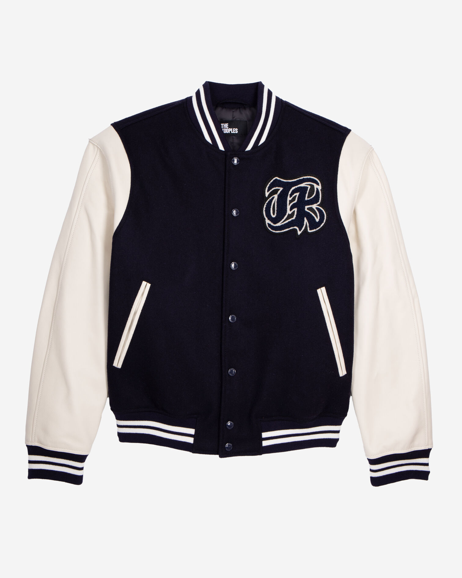 Blouson Teddy avec patch bleu marine, NAVY, hi-res image number null