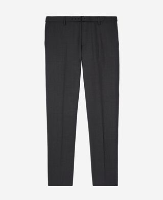 The Kooples HOMBRE DARK GREY pantal&oacute;n de traje ajustado gris de lana