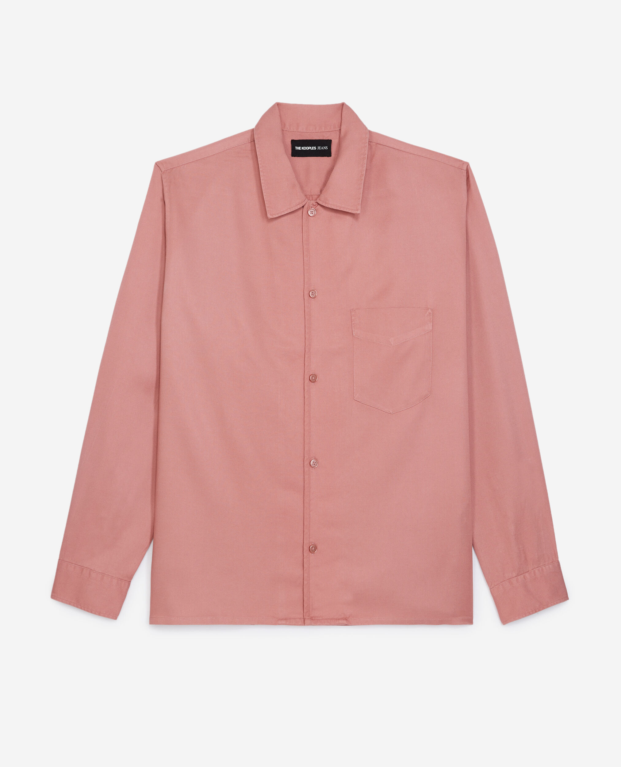 Camisa fluida rosa palo bolsillo, OLD PINK, hi-res image number null