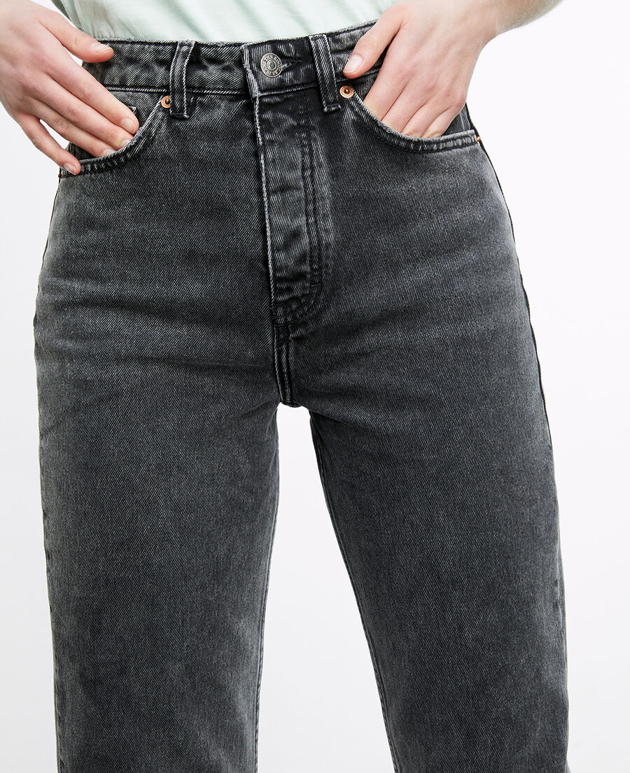 faded black jeans with side pockets