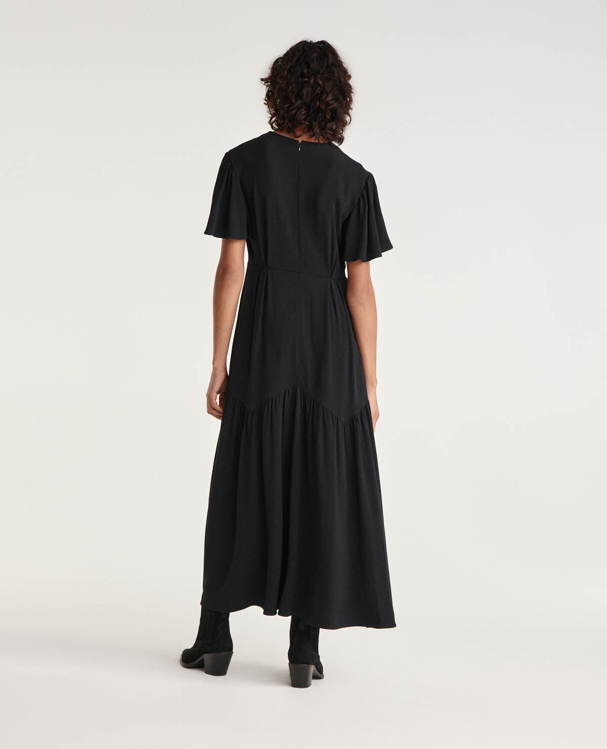 Robe longue deals noire the kooples