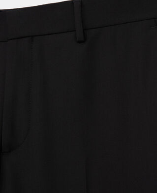 The Kooples HOMME BLACK pantalon de costume en laine ajusté noir