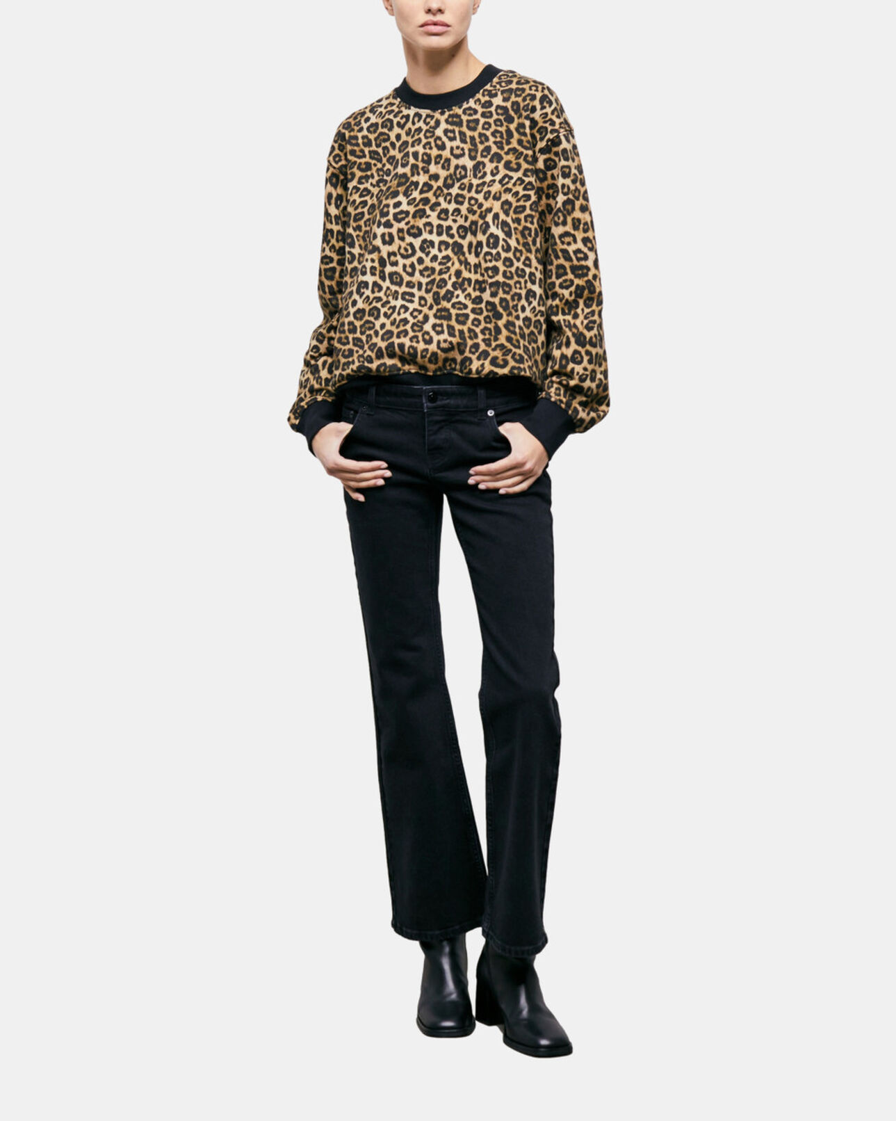 The Kooples MUJER LEOPARD sudadera leopardo