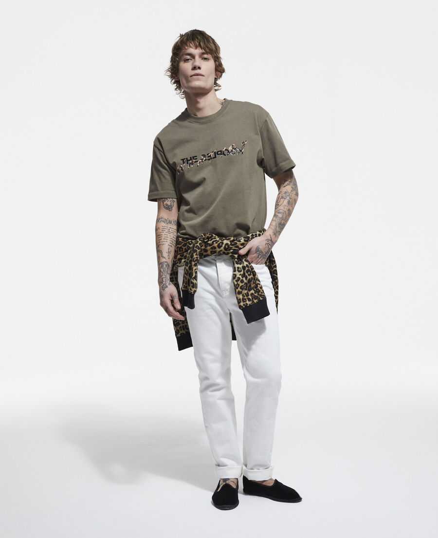 khaki and leopard print what is t-shirt