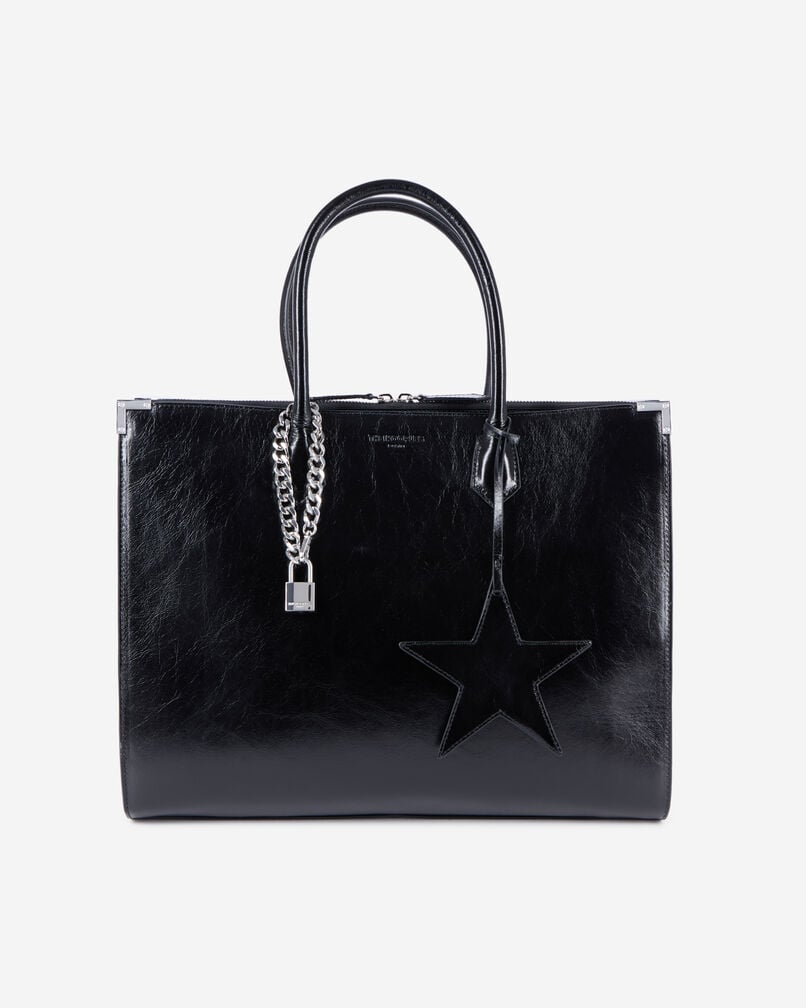 The Kooples FEMME BLACK sac ming xl en cuir noir