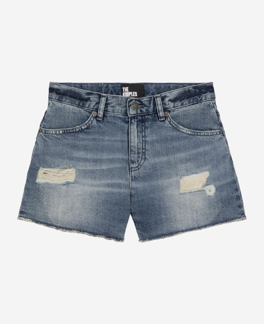 The Kooples DAMEN BABY BLUE shorts aus denim in blau