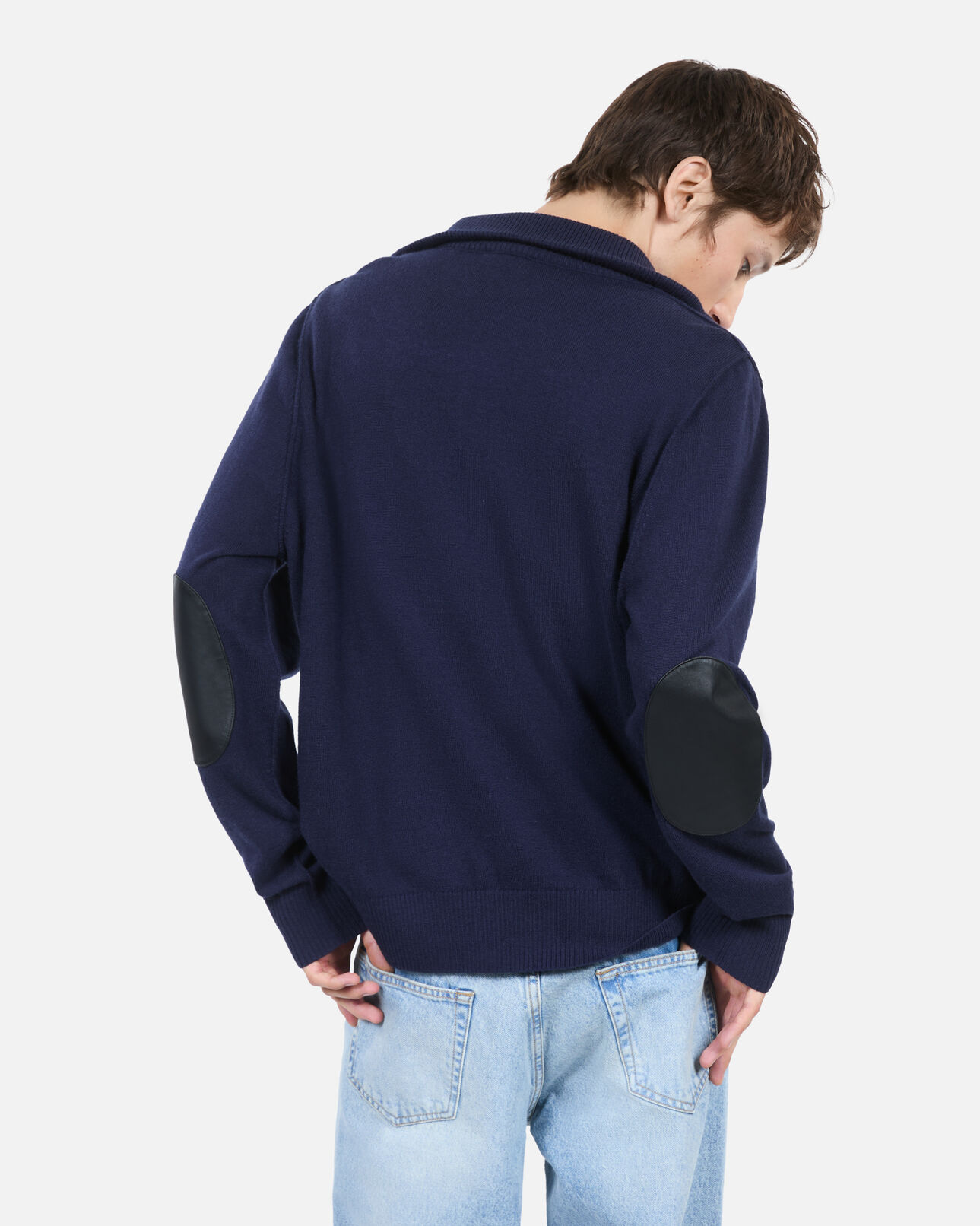 The Kooples MEN NAVY navy blue wool sweater