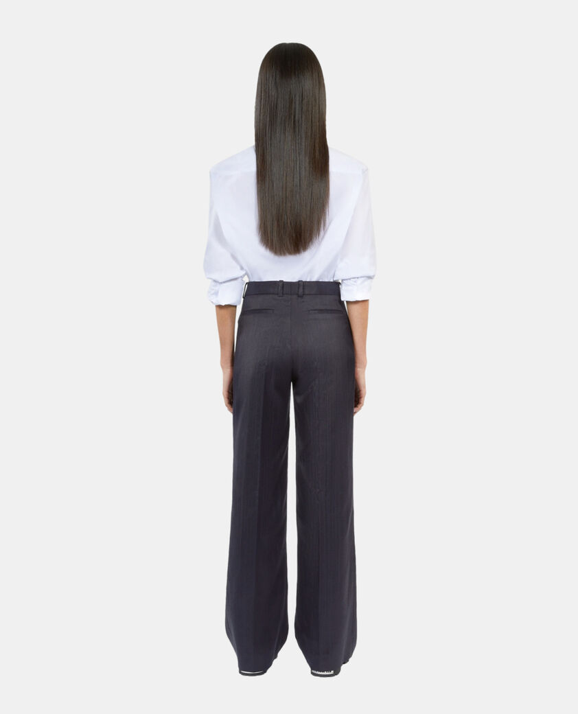 The Kooples WOMEN NAVY navy blue suit trousers