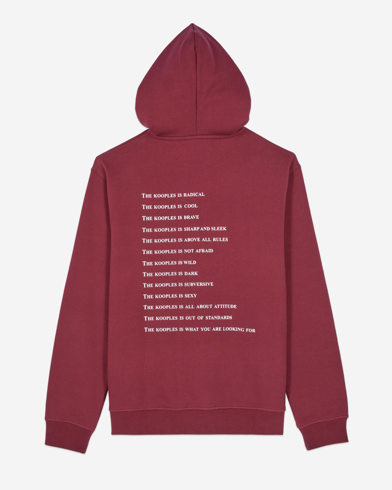 The Kooples MEN BURGUNDY burgundy what is hoodie