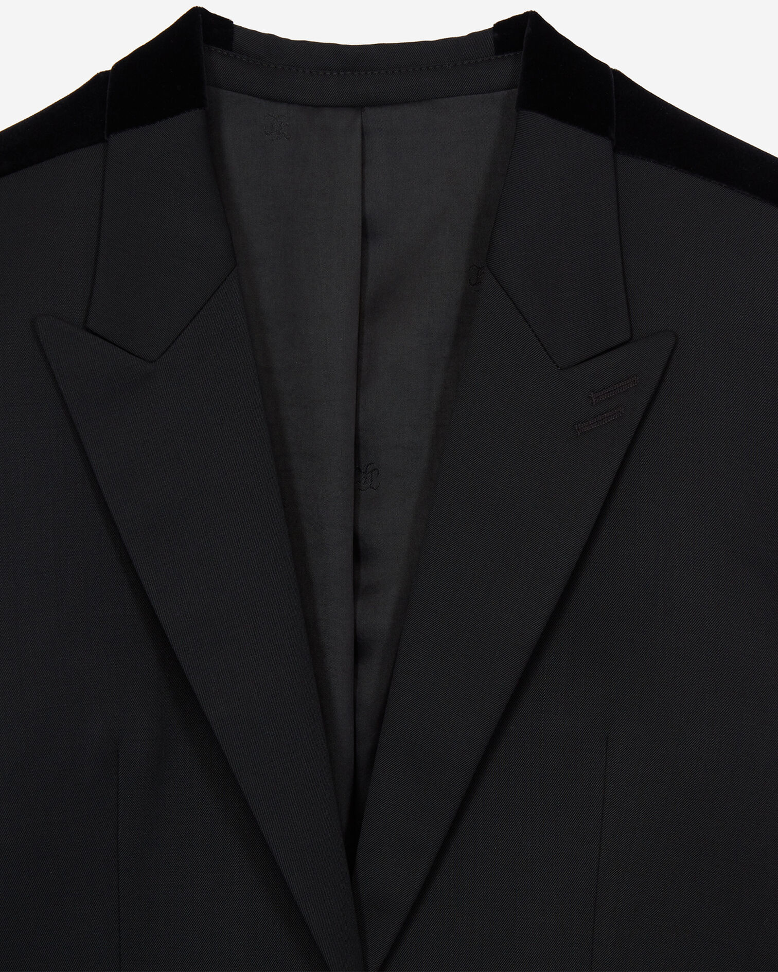 Veste de tailleur noire galons velours, BLACK, hi-res image number null