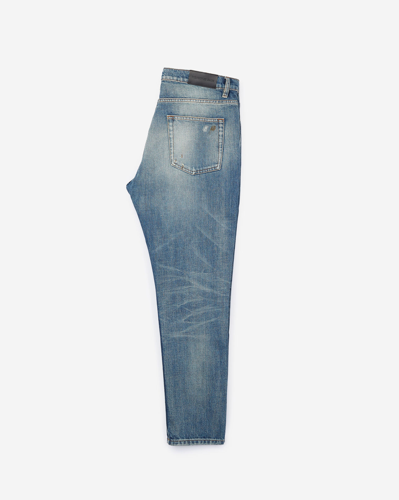 The Kooples HOMME BLUE DENIM jean bleu clair délavé détails destroy