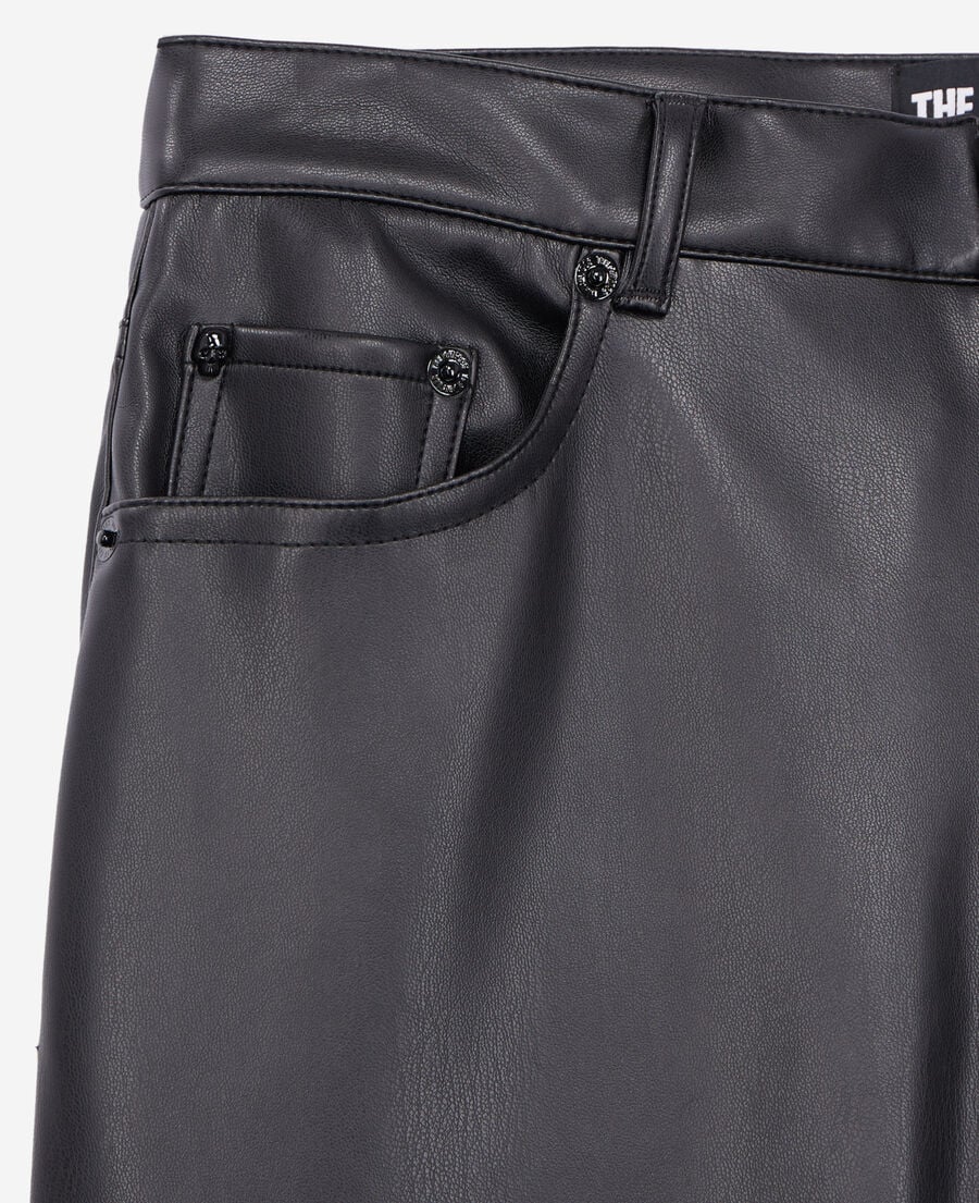 The Kooples FEMME BLACK pantalon noir effet cuir