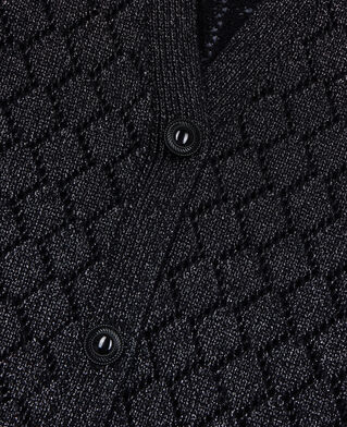 The Kooples FEMME BLACK cardigan en laine avec détails noir
